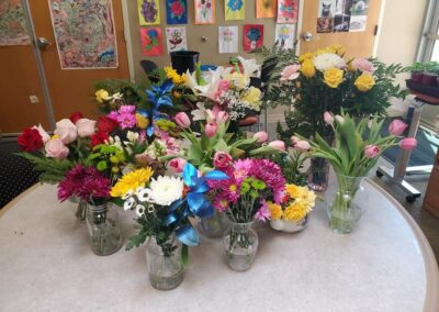 Flower Arrangements by Residents